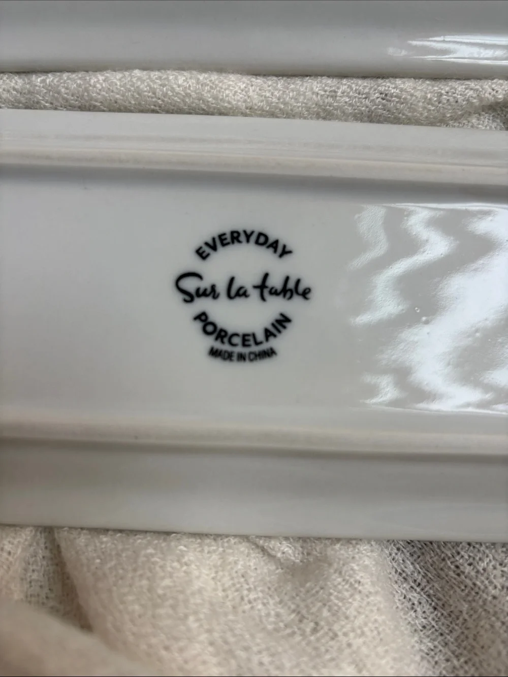 Sur La Table White Everyday Porcelain Serving Trays - Set of 2